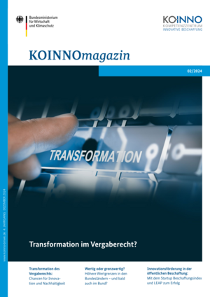 KOINNOmagazin 02/2024: Transformation im Vergaberecht