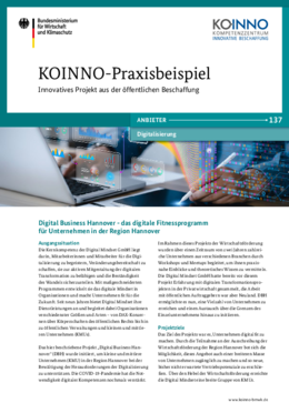 Digital Business Hannover - das digitale Fitnessprogramm für Unternehmen in der Region Hannover